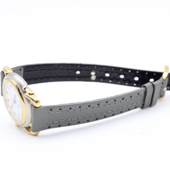 J.B Champion Watch Womens Multi-Tone Stainless Steel Classic Gray Leather Band - Picture 7 of 8